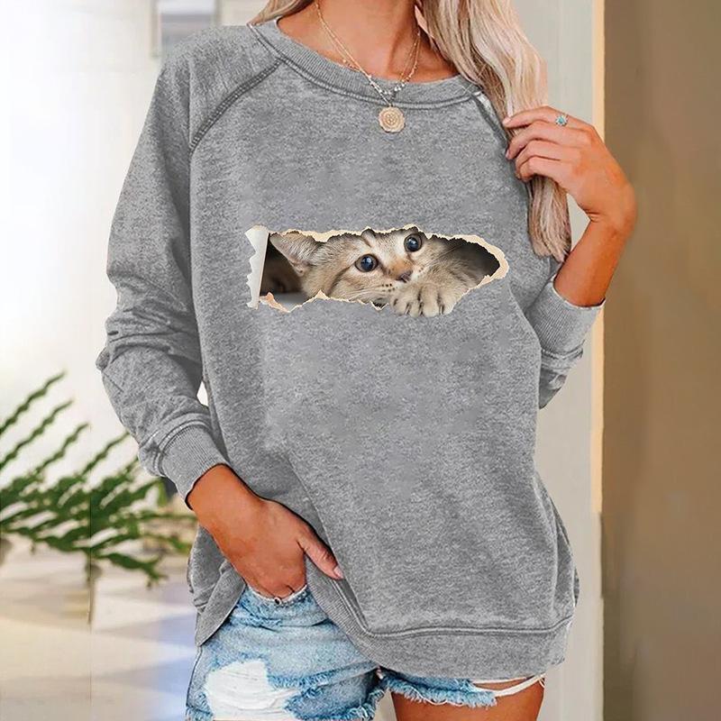 3D Print Raglan Sleeve Hoodies Women Streetwear Female Sweatshirts Pullovers Oversized Woman Clothing