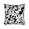 Federa per Cuscino Quadrata Cartone Animato Mickey Minnie Cuscino Decorativo in Poliestere, Federa per Cuscino alla Moda
