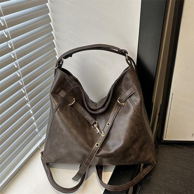 Casual Retro Commuter Autumn Personalized Women Large Capacity 2025 New Fashion Shoulder Messenger Bag Lightweight Tote Bag