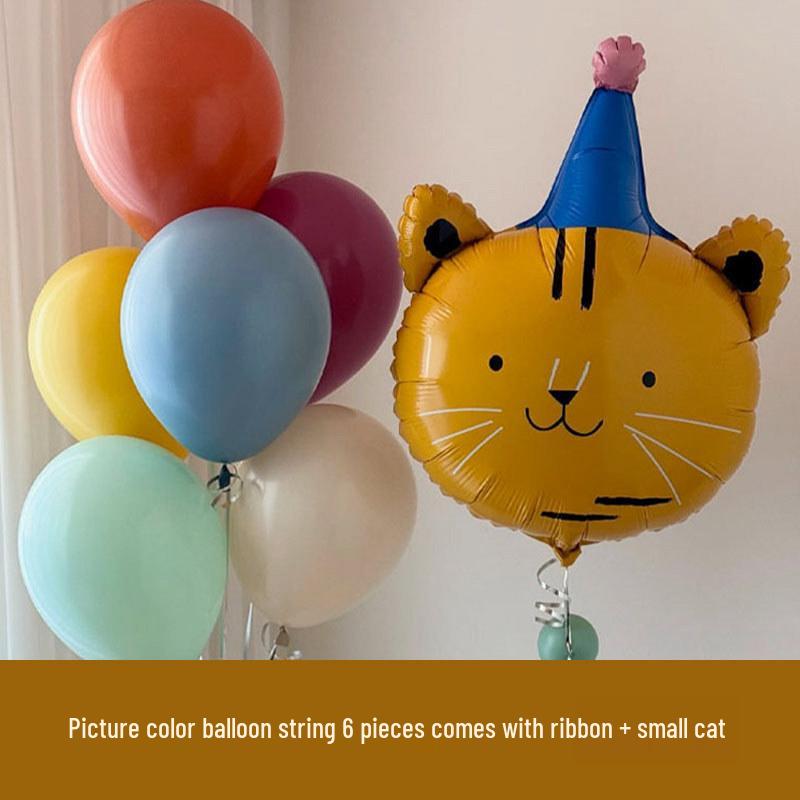 Cute Cartoon Animal Foil Balloons for Baby's First Birthday or Children's Festival Decorations