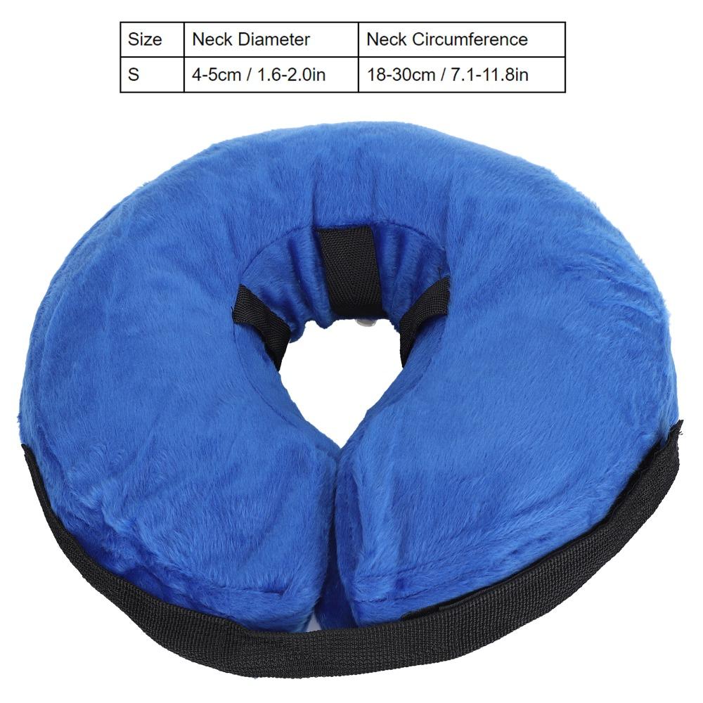 Blue Dog Neck Guard Inflatable Cat Neck Guard Comfort Wear Pet Anti Lick Guard Pet Grooming