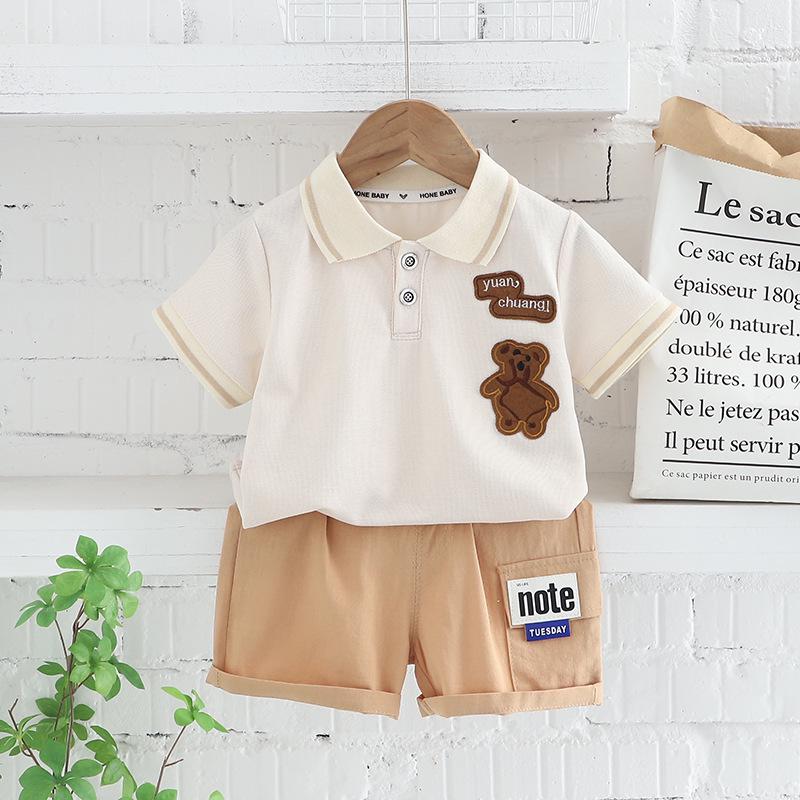 

Летний костюм-поло для мальчиков 2023 года – стильная спортивная одежда с коротким рукавом 80 cm