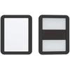 Magnetic Locker Mirror,5" x 7" Small Mirrors School Locker, Bathroom, Household Refrigerator, Locker Accessory, Office Cabinets, and Home (Black)