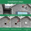 Durable Stainless Steel Dryer Vent Cover Waterproof Square Wall Exhaust Cover Round Duct Ventilation Cover Building Ventilation