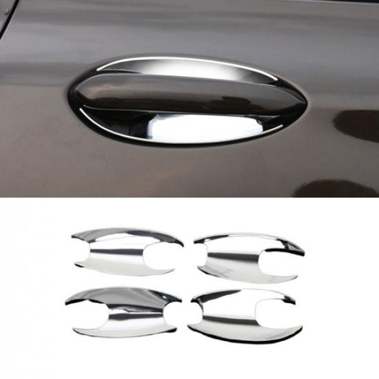 For BMW X3 G01 2018-2022 Chrome 4PCS Exterior Door Handle Bowl Cover Trim