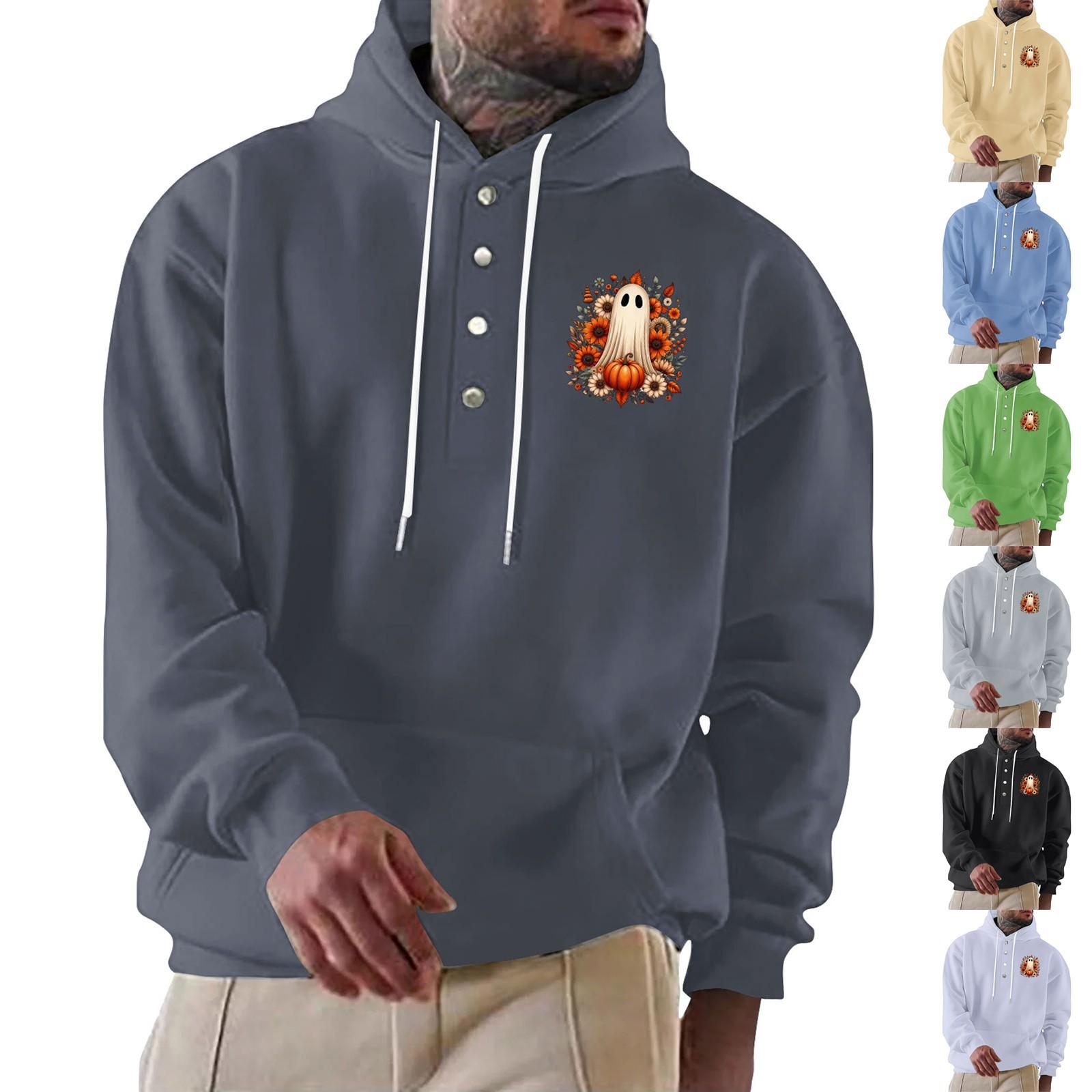 

Hooded Sports Tracksuit Unisex Running Outfits Long Sleeve Pullover Hoodies Sweatshirt L
