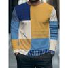 Autumn and Winter Men's 3D Animal Geometric Printing Crew Neck Long Sleeve T-Shirt