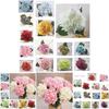 Elegant Faux Artificial Silk Hydrangea Bouquet For Stunning Home And Wedding Decor