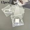 12Pcs EVA Zipper Bags with Air Holes - Reusable Clear Waterproof PVC Storage Bags Apply to Data Line Jewelry Accessories