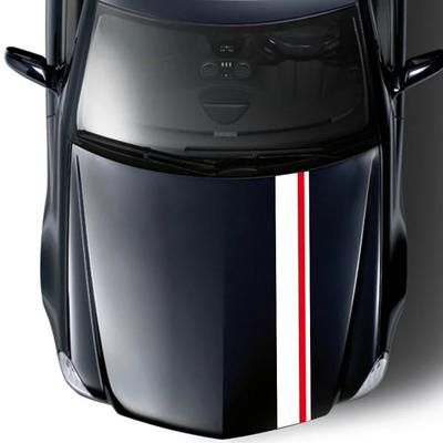 140*18cm Racing Car Engine Hood Striped Sticker Color Blocking Sticker Waterproof Auto Body Decoration Vinyl Decal Accessories