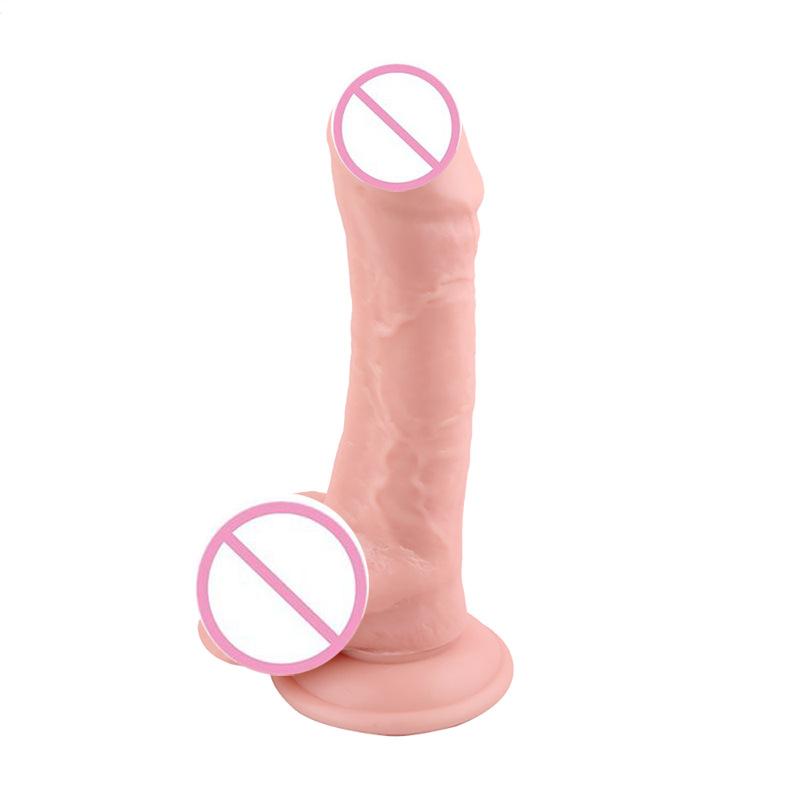 Realistic Skin Color Dildo for Women - Lifelike Penis Design with Foreskin, Soft Adult Toy for Pleasure, G-Spot Stimulation