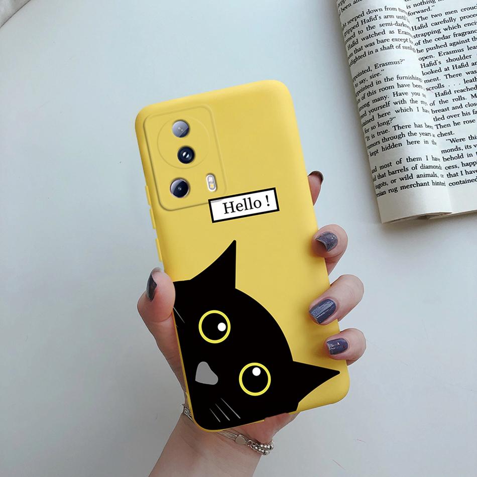 For Xiaomi 13 Lite 5G Case 2023 Luxury Black Dragon Painted Silicone Phone Cover for Xiaomi Mi 13 Lite 6.55'' Coque Capas 13Lite