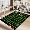 1pc Pacman Maze Adventure Carpet for Playroom Bedroom Living Room Sofa Home Decor,kids Game Area Rug Non-slip Floor Mat Y730144