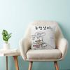 N-Neujeok Pillow Covers Cartoon Sofa Decorative Home Double-sided Printing Short Plush Cute Cushion Cover