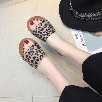 New Leopard Print Women Slippers Female Casual Sandals Women Flip Flops Summer Beach Shoes Women Slip On Bling Gold Flat Slides