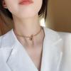 Women's Trendy Heavy Lock Pendant Necklace - Hip Hop Clavicle Chain with Unique Design