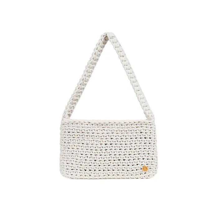Ivory knit mini bag