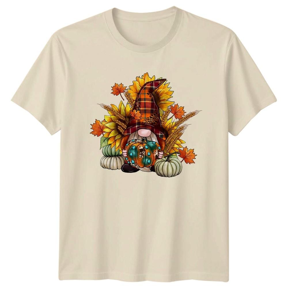Gnome For The Holidays Autumn Pumpkin TShirt Gnome Thanksgiving