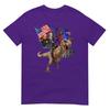 Trump Riding A Dinosaur Trex Suppor Trump 2020 Tshirt