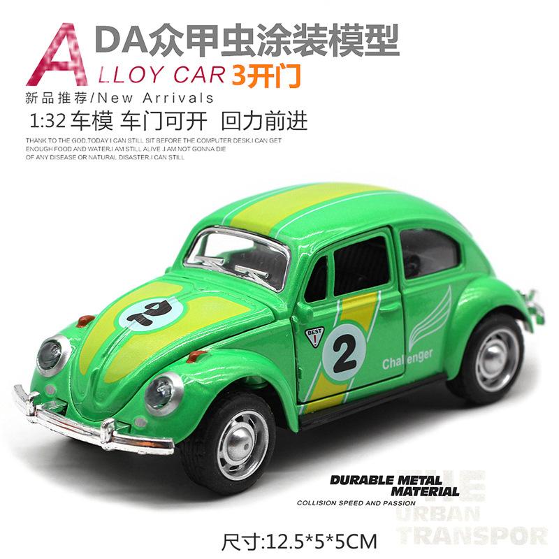 AABLA1 1:32 Volkswagen Beetle Car Model Alloy Car Classic Toys Diecasts Model Vehicles Collection Children Toy Gifts