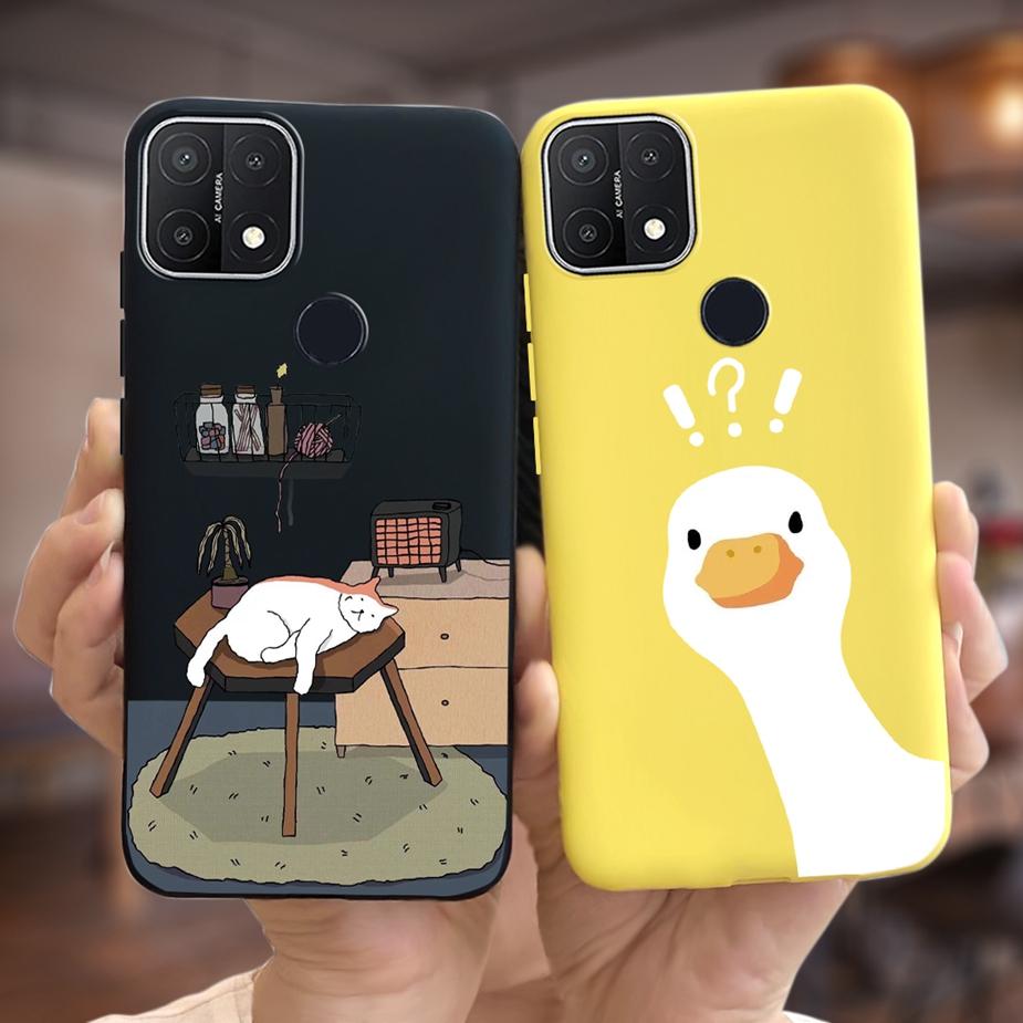 For Oppo A15 Case Oppo A15s CPH2179 Cute Fashion Candy Painted Cover Soft TPU Phone Case For Oppo A15 A 15 s OppoA15 Full Bumper