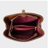 Women's PU Leather Bucket Bags Shoulder Bags for Ladies Large Crossbody Bags Wide Strap Fashion Embroidery High Quality