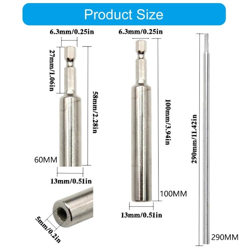 Extended Use High Carbon Steel Hexagon Shank Rod Includes Screw Washer Ensuring Firm Sawing Blade Connection on Drills