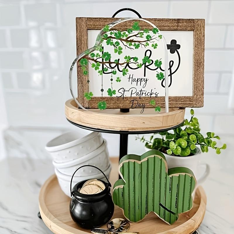 St. Patrick's Day Acrylic Sign, Not Lucky Just Blessed Gifts, Home Office Desktop Decoration, Sill Clover, Nurseries, Home Desk Living Room Acr