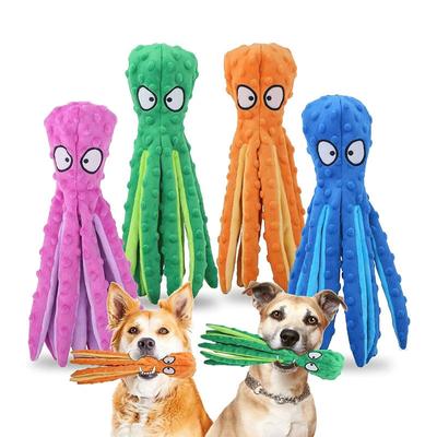 New Pet Plush Toys Octopus Skin Shell Dog Puzzle Bite Resistant Vocal Toys Octopus Dog and Cat Supplies