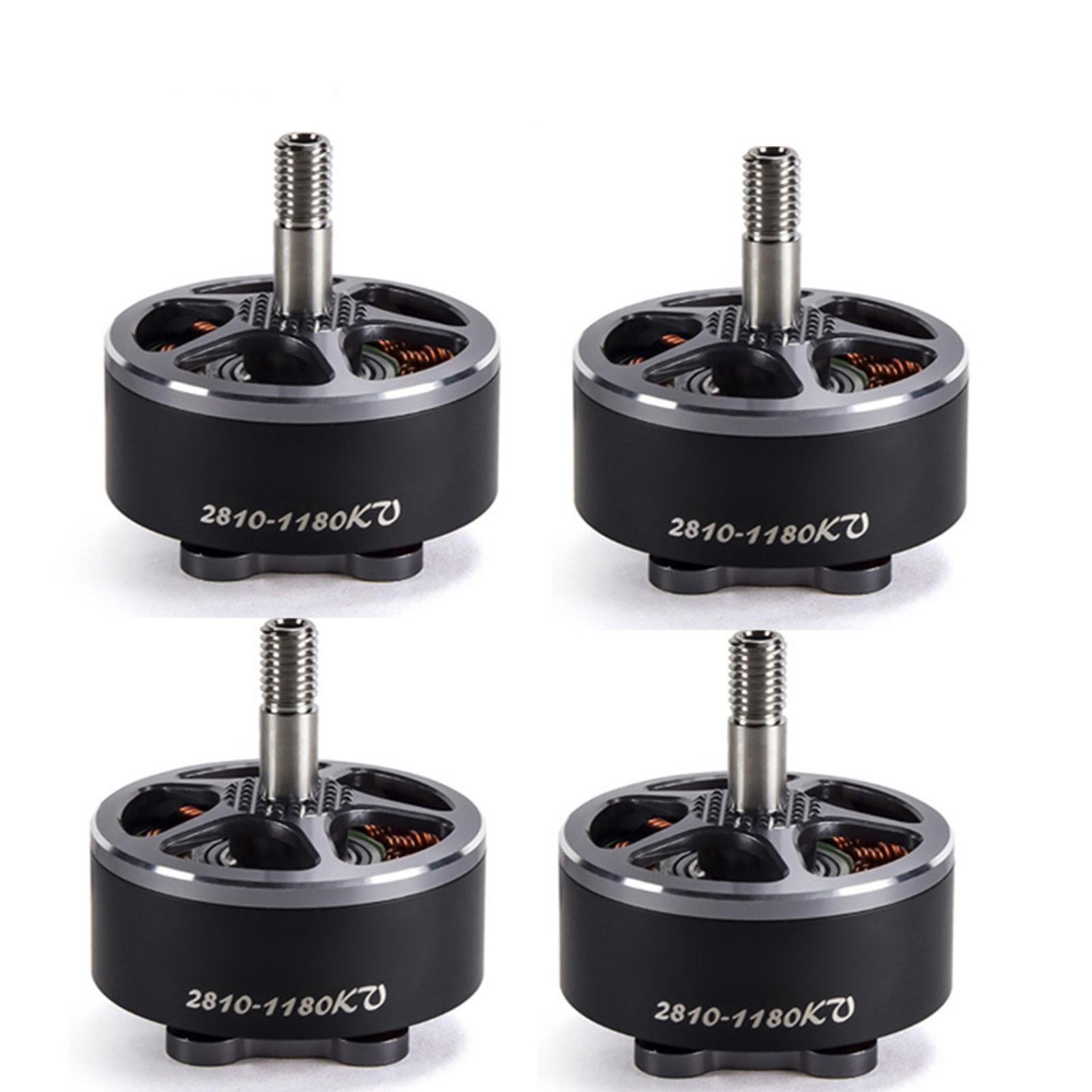 

4 ШТ 2810 1180KV Безколекторний двигун для FPV мулькоптера Дрон з дистанційним керуванням чорний