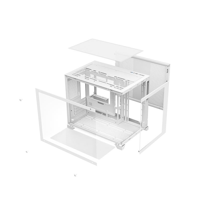 Panoramic Sea View 360 Water-Cooled Gaming Computer Case, M-ATX