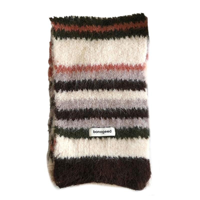 

Striped Scarf Color Blocking Warm Neck Warmer Comfortable Neckerchief for Women Men Fall and Winter Outdoor Activity
