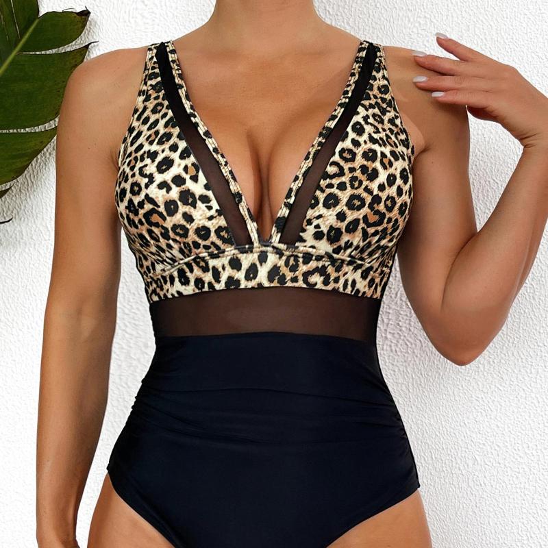 Dámske plavky čierne sieťované sexi bikiny jednodielne bikiny pre ženy plážové plavky