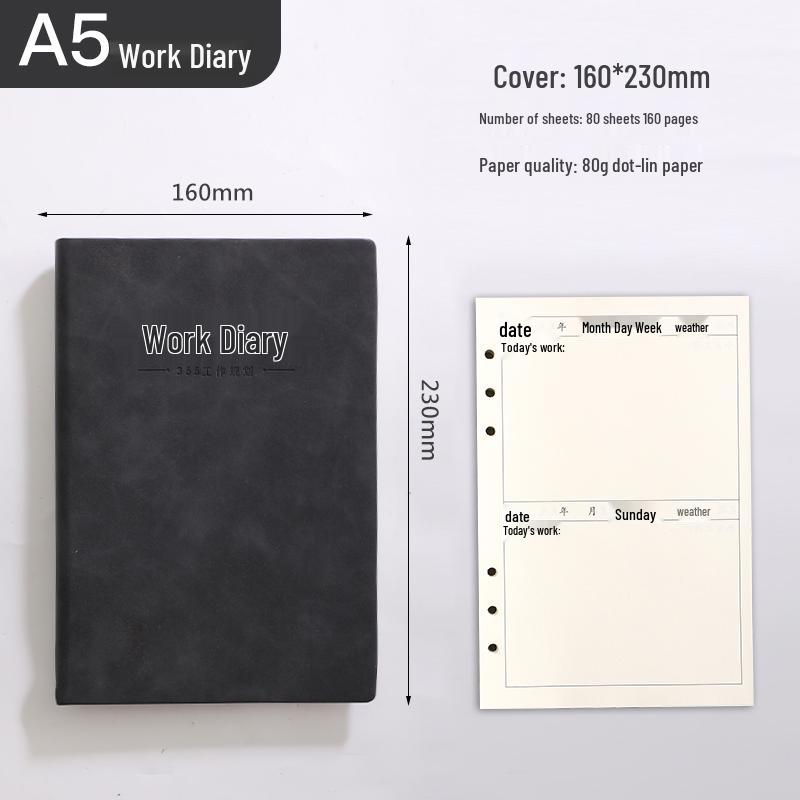 A4 Work Log & Meeting Minutes Book with Custom Printing for Office or Construction Use