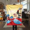 The Cat in the Hat Flannel Blanket, High quality Comfortable for All Seasons, Home Decor, Warmth and Comfort