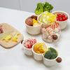 Multifunctional Draining Dish 360 Degree Rotating Storage Tray with Drainage Layer Fruits Vegetables Nuts Snacks Multi-Unit Serving Plate