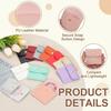 6/12 PCS Premium PU Leather Jewelry Pouch – Square Snap Button Travel Case for Earrings, Rings & Necklaces, Compact Organizer