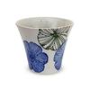 Kunzangama Teacup Made In Flower J-kitchens (Hasami Ware, Japan, 140cc, Pattern, Blue)