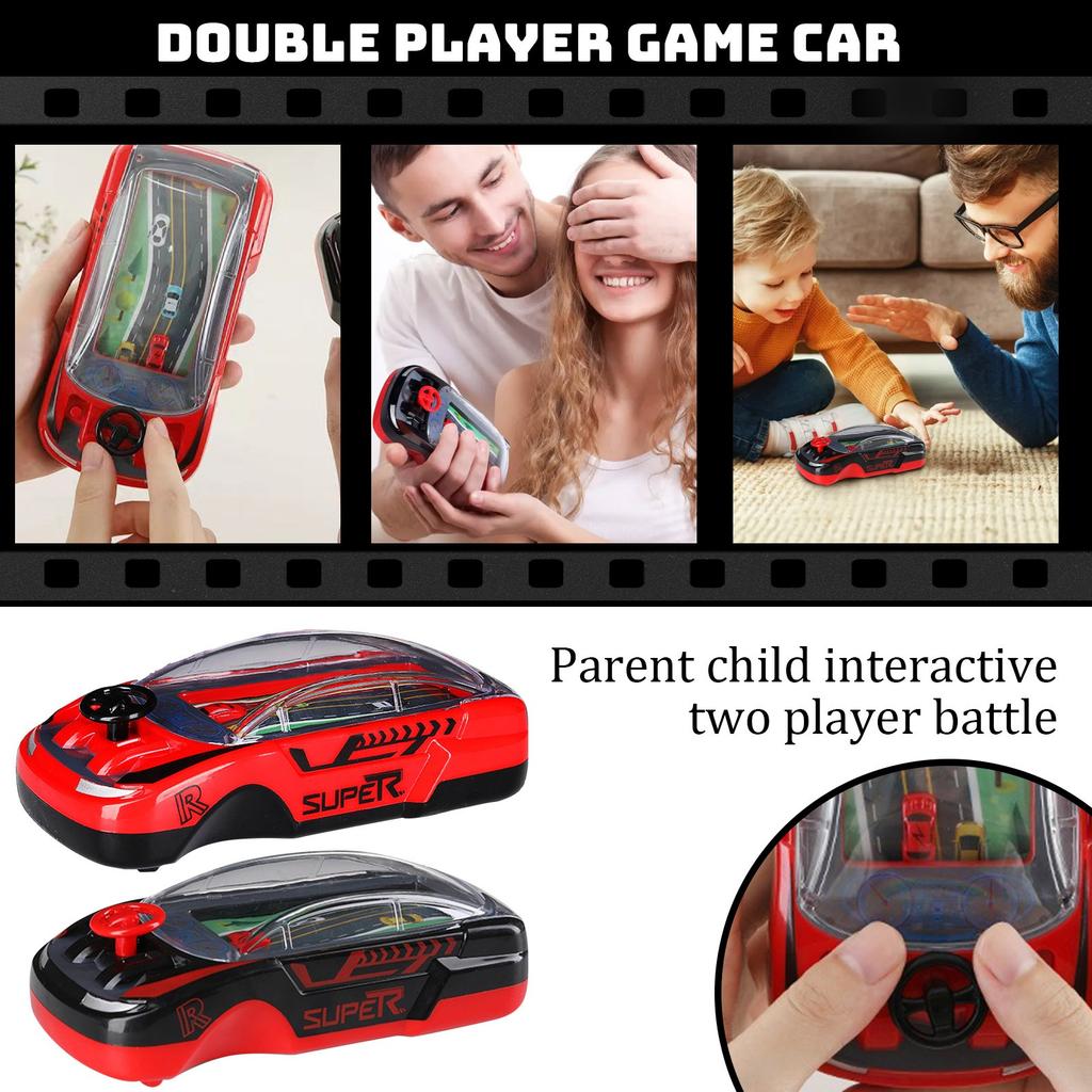Handheld Racing Game, Children's Handheld Game Console, Children's Logical Thinking Training Boys Small Car Thinking Training Concentration