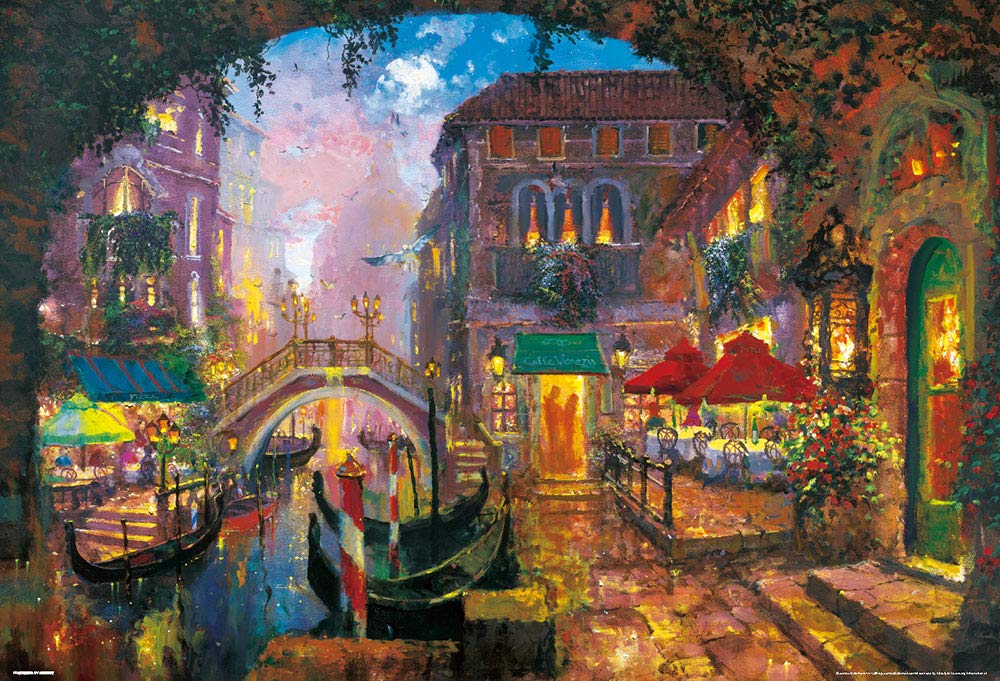 в Beverly Jigsaw Love Cafe x 72 [Сделано в Японии] Пазл из 1000 элементов Венецианский (49 см)