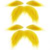 Funny Fake Mustache Set Costume Party Cosplay Halloween Christmas Dress Up - Ginger Yellow Beard Small Moustache Fox