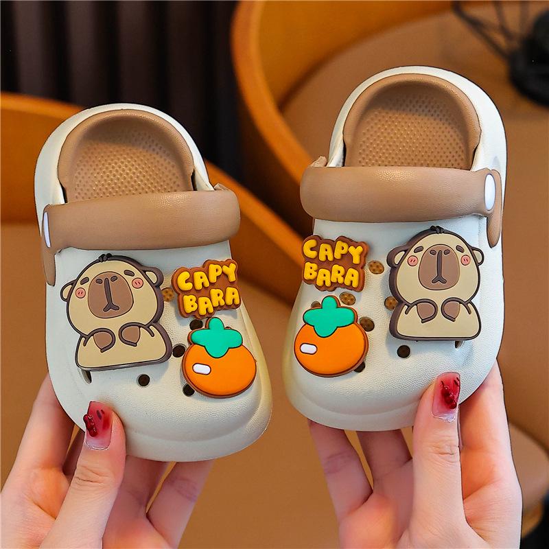 Capybara Soft Sole Non-slip Summer Slippers for Toddlers and Kids