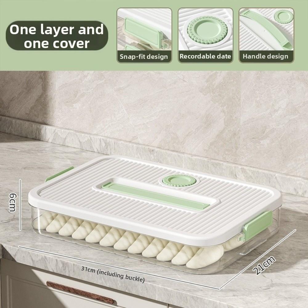 Mehrschichtige Gefrierbox Frischhalte-Kühlschrankbox Knödel-Aufbewahrungsbox Hausküche