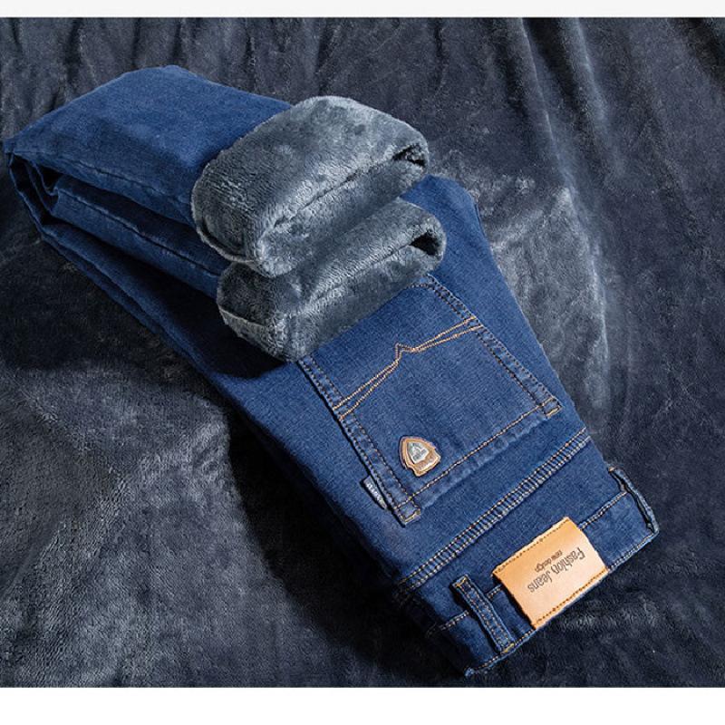 Specht Jeans dünn locker gerade trendige Marke lässig große Größe neue lange Hose Q4X