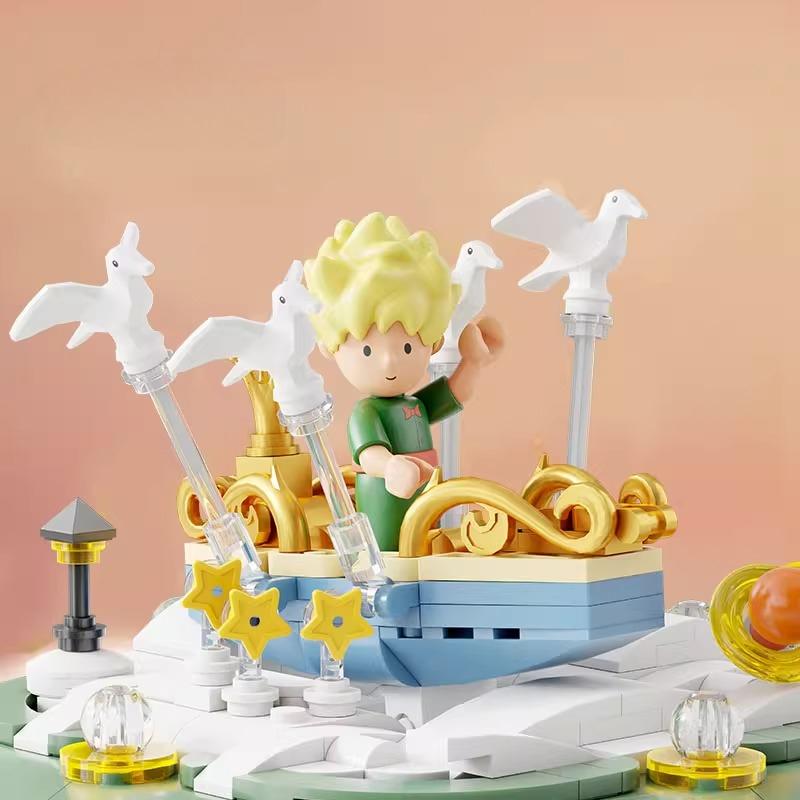 The Little Prince Time Hourglass 80Th Anniversary Building Blocks Puzzle Assembly Model Toys Children'S Gift Building Blocks