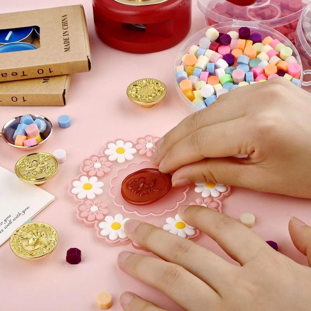 8/10/12 szt. Zestaw głowic stempli do pieczęci woskowych o różnych kształtach Retro Mosiężne głowice Zestaw do pieczęci woskowych Ślubna impreza