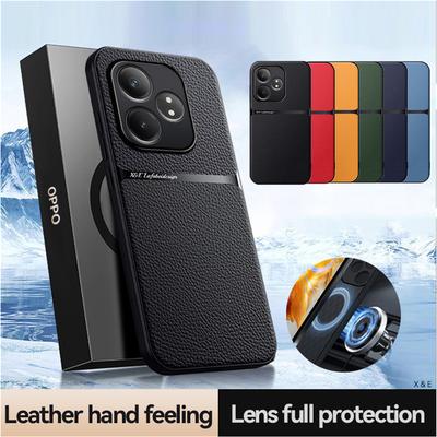 Custodia Magnetica in Pelle PU per Realme GT 6 6T Neo6 SE Copertura Protettiva Guscio Rigido Posteriore Coque Fundas Capa