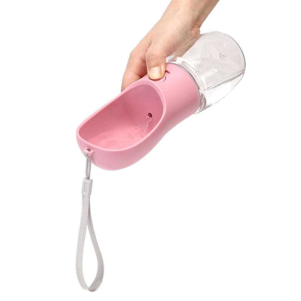 Portable Dual Pet Water & Food Cup for Dogs & Cats - Ideal for Outdoor Walks and Travel.