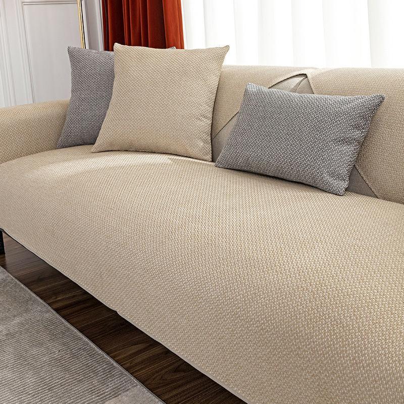 

Подушка для дивана Нескользящая хлопковая льняная ткань для четырех сезонов Простой лен Старая грубая ткань Чехол для дивана Тканевый чехол Полотенце 70*150cm