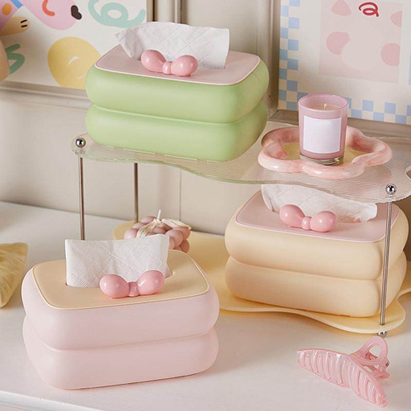 Color Tissue Box Organiser Desk Tissue Box Napkin Holder Portable Girl Wall Mounted Tissue Box With Lid Holder Living Room